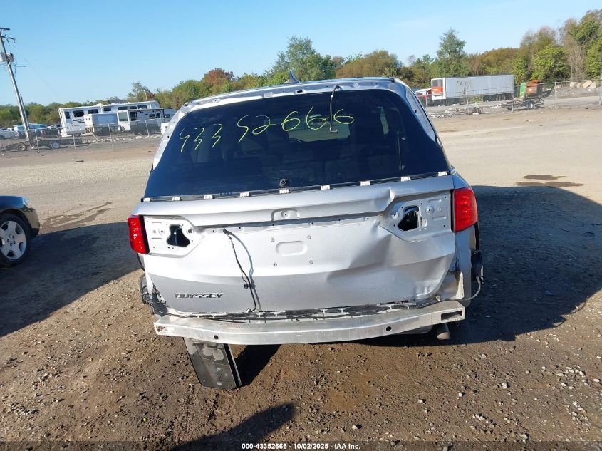 2018 Honda Odyssey Ex-L VIN: 5FNRL6H71JB083993 Lot: 43352666