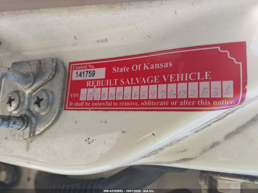 2004 Subaru Outback H6-3.0 L.l. Bean Edition VIN: 4S3BH806247602836 Lot: 43352692