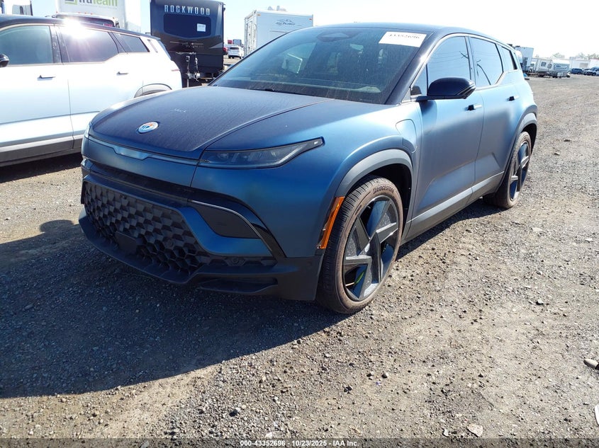 Vin: vcf1zbu20pg002432, lot: 43847417, fisker ocean one 20232