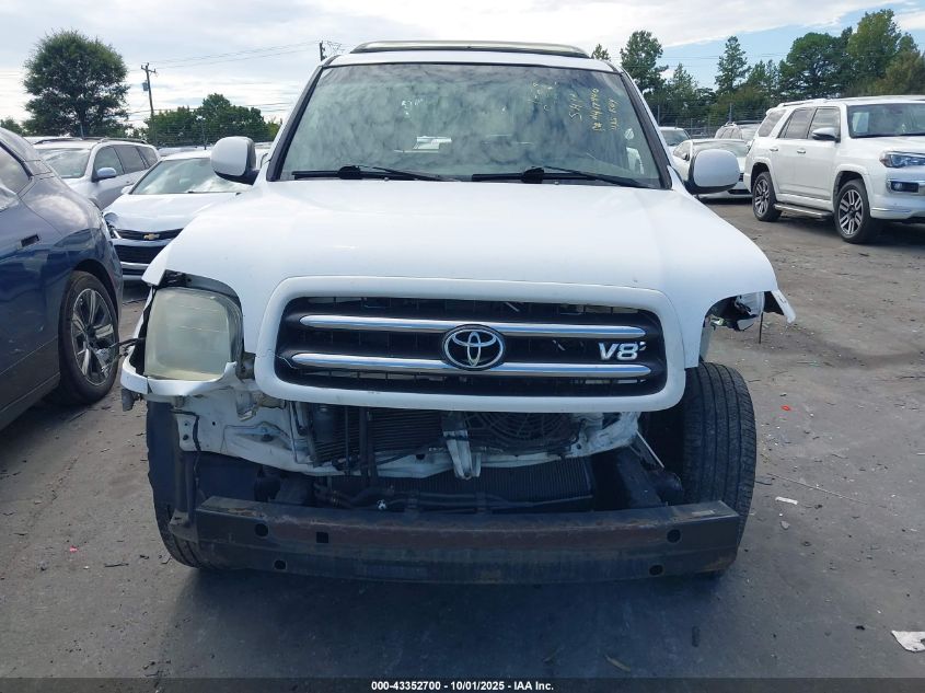 2002 Toyota Sequoia Limited V8 VIN: 5TDZT38A92S089242 Lot: 43352700