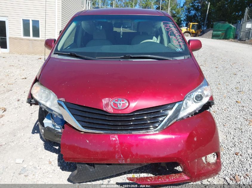 2012 Toyota Sienna Le V6 8 Passenger VIN: 5TDKK3DC4CS188189 Lot: 43352897