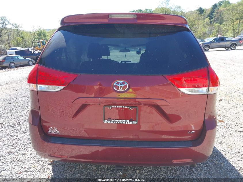 2012 Toyota Sienna Le V6 8 Passenger VIN: 5TDKK3DC4CS188189 Lot: 43352897