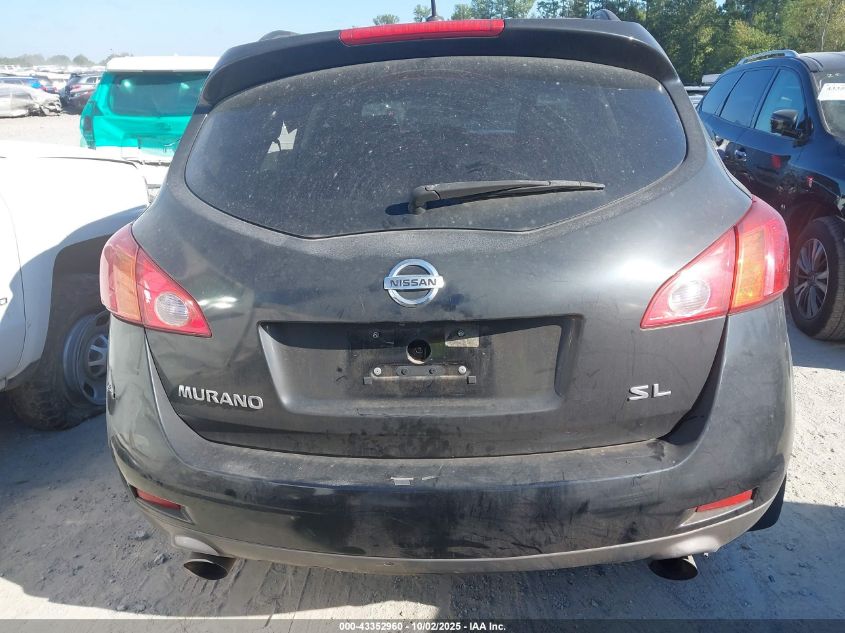 2009 Nissan Murano Sl VIN: JN8AZ18UX9W021475 Lot: 43352960