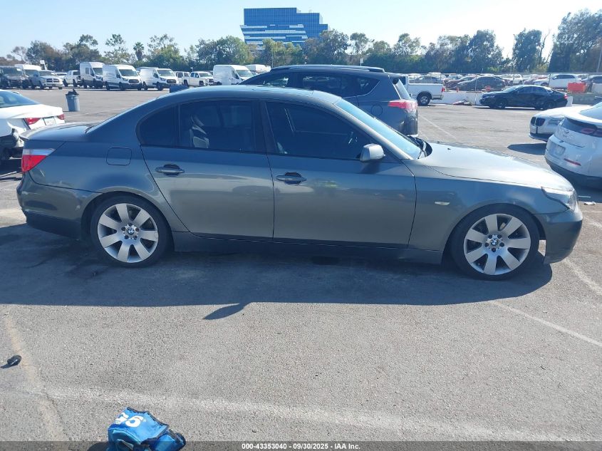 2006 BMW 530I VIN: WBANE73556CM38072 Lot: 43353040