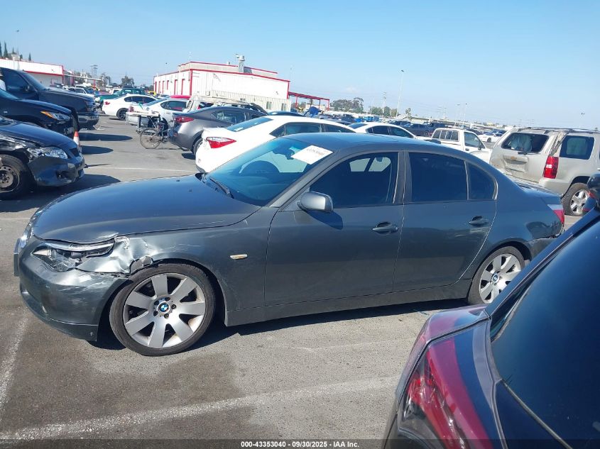 2006 BMW 530I VIN: WBANE73556CM38072 Lot: 43353040