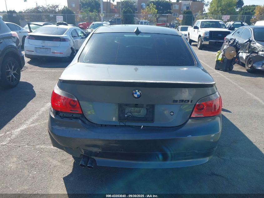 2006 BMW 530I VIN: WBANE73556CM38072 Lot: 43353040