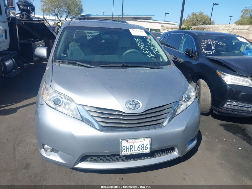 2013 Toyota Sienna Xle V6 8 Passenger VIN: 5TDYK3DC6DS337052 Lot: 43353095