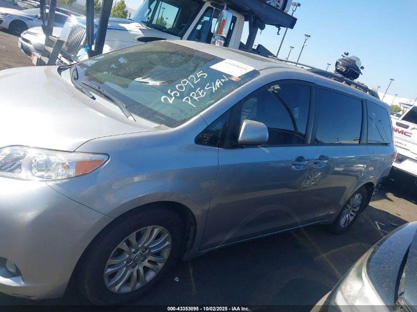 2013 Toyota Sienna Xle V6 8 Passenger VIN: 5TDYK3DC6DS337052 Lot: 43353095