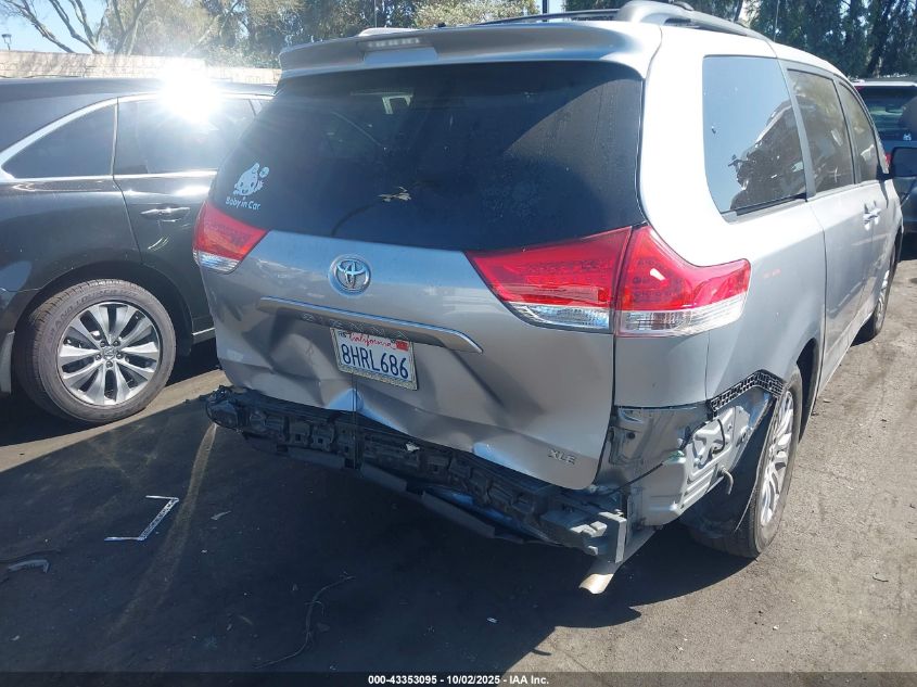 2013 Toyota Sienna Xle V6 8 Passenger VIN: 5TDYK3DC6DS337052 Lot: 43353095