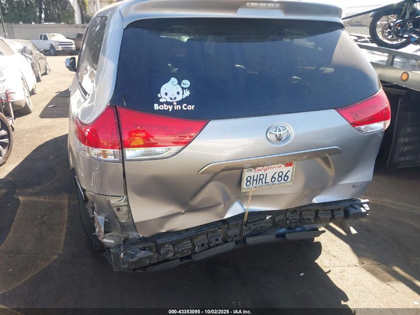 2013 Toyota Sienna Xle V6 8 Passenger VIN: 5TDYK3DC6DS337052 Lot: 43353095