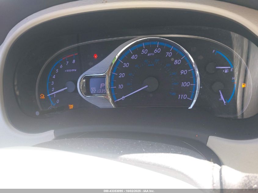 2013 Toyota Sienna Xle V6 8 Passenger VIN: 5TDYK3DC6DS337052 Lot: 43353095