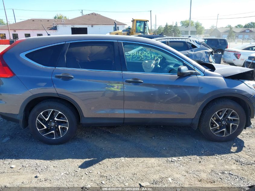 2016 Honda Cr-V Se VIN: 5J6RM3H42GL027739 Lot: 43353110