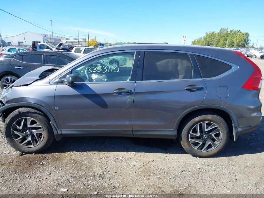 2016 Honda Cr-V Se VIN: 5J6RM3H42GL027739 Lot: 43353110