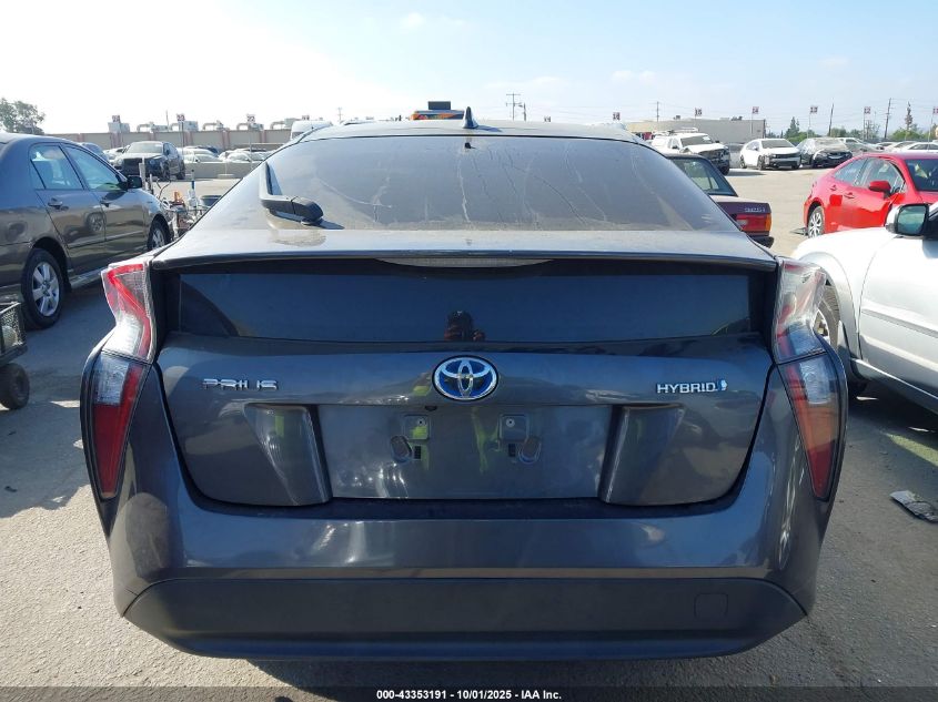 2016 Toyota Prius Two VIN: JTDKBRFU6G3523307 Lot: 43353191