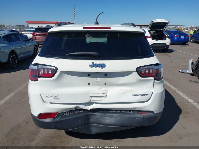 2017 Jeep New Compass Sport Fwd VIN: 3C4NJCAB7HT629497 Lot: 43353262