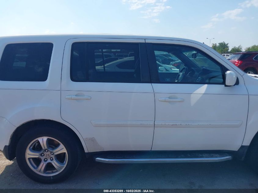 2012 Honda Pilot Ex-L VIN: 5FNYF3H58CB031439 Lot: 43353289