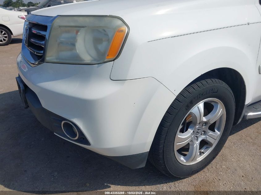 2012 Honda Pilot Ex-L VIN: 5FNYF3H58CB031439 Lot: 43353289