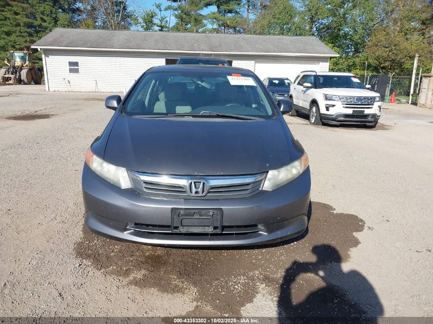 2012 Honda Civic Lx VIN: 2HGFB2F55CH581659 Lot: 43353302