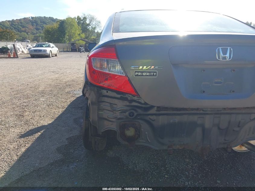 2012 Honda Civic Lx VIN: 2HGFB2F55CH581659 Lot: 43353302