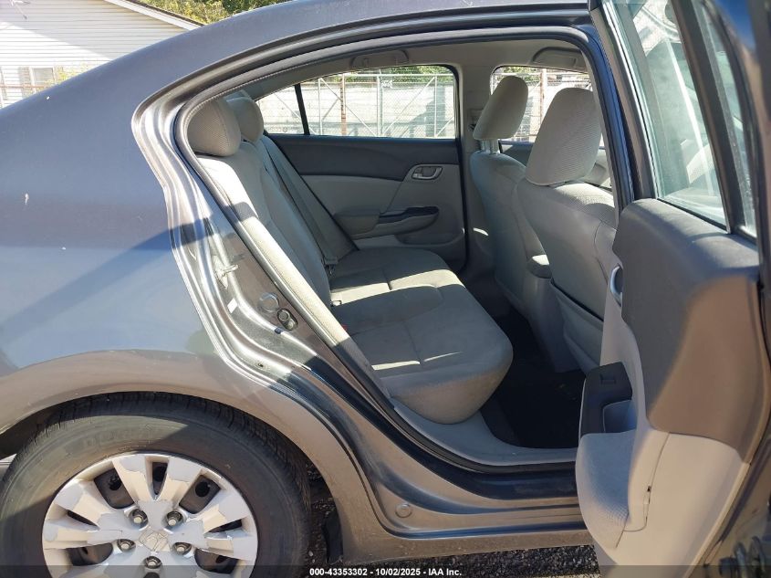 2012 Honda Civic Lx VIN: 2HGFB2F55CH581659 Lot: 43353302