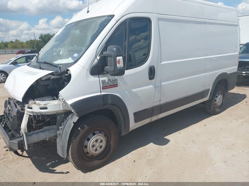 2019 RAM PROMASTER 2500 HIGH ROOF 136 WB 3C6TRVCG6KE522982