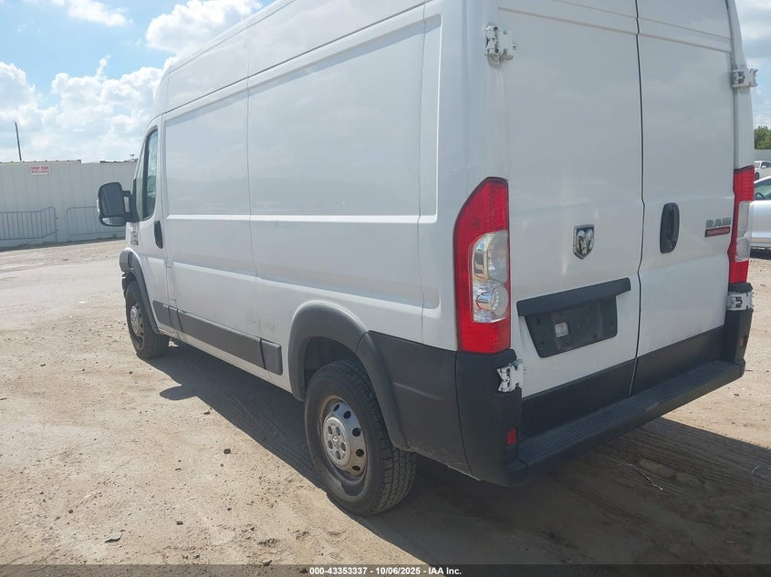 2019 RAM PROMASTER 2500 HIGH ROOF 136 WB 3C6TRVCG6KE522982