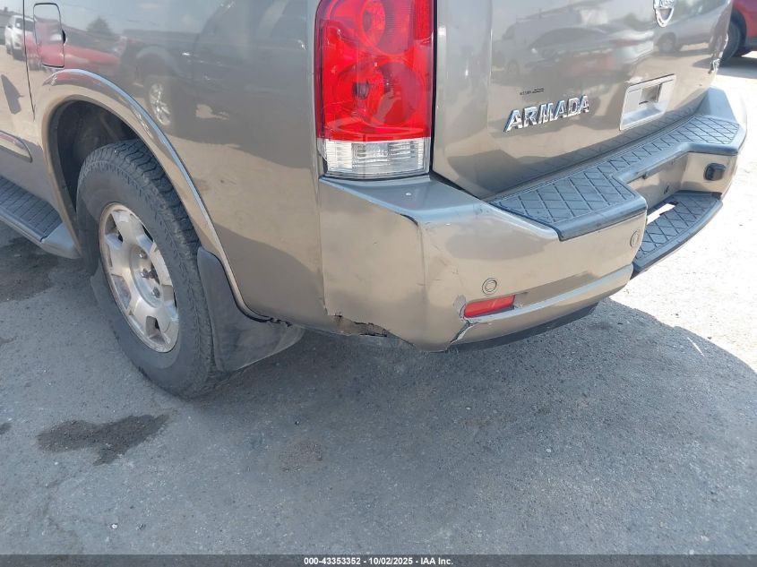 2008 Nissan Armada Se VIN: 5N1BA08D08N607989 Lot: 43353352