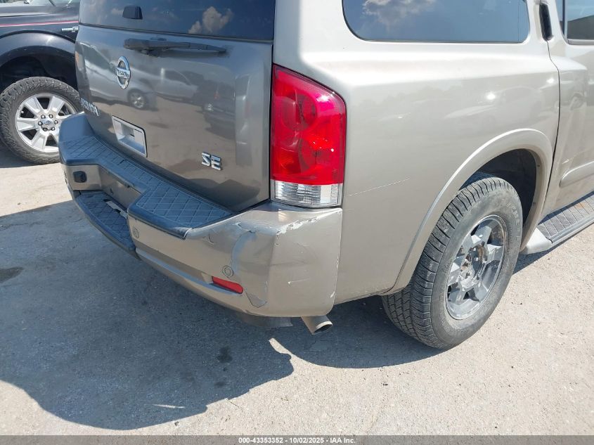 2008 Nissan Armada Se VIN: 5N1BA08D08N607989 Lot: 43353352