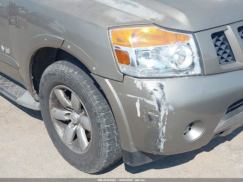 2008 Nissan Armada Se VIN: 5N1BA08D08N607989 Lot: 43353352