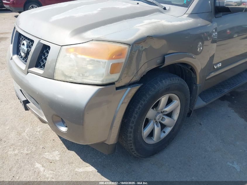 2008 Nissan Armada Se VIN: 5N1BA08D08N607989 Lot: 43353352