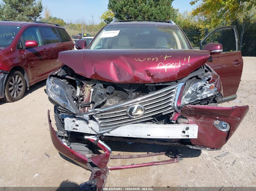 2014 Lexus Rx 350 VIN: 2T2BK1BA4EC249005 Lot: 43353462