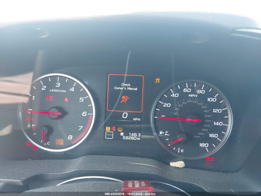 2023 Subaru Wrx VIN: JF1VBAA65P9814326 Lot: 43353516