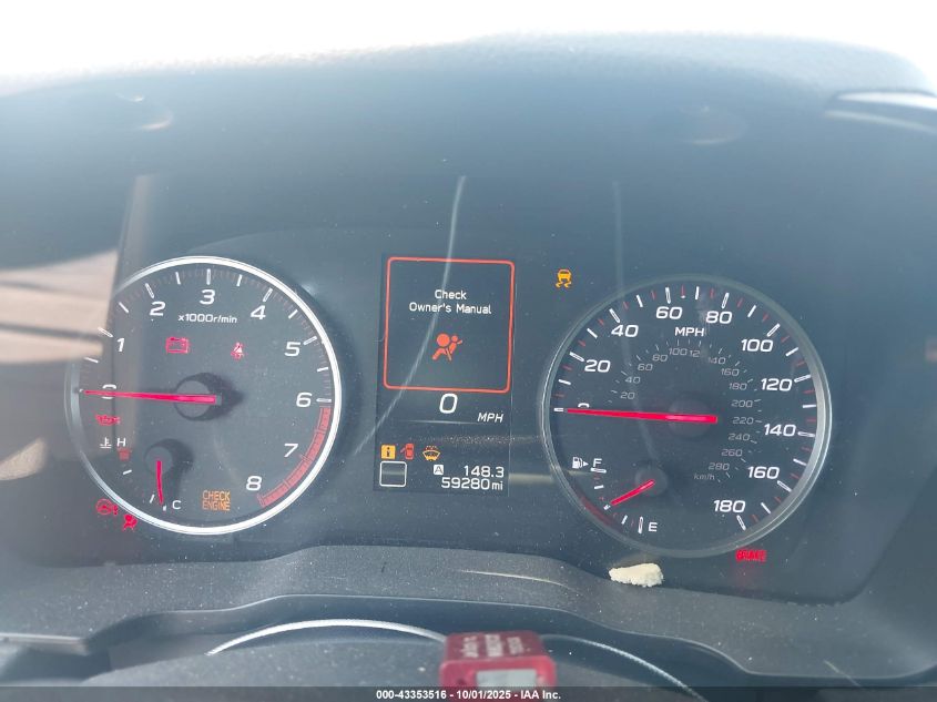 2023 Subaru Wrx VIN: JF1VBAA65P9814326 Lot: 43353516