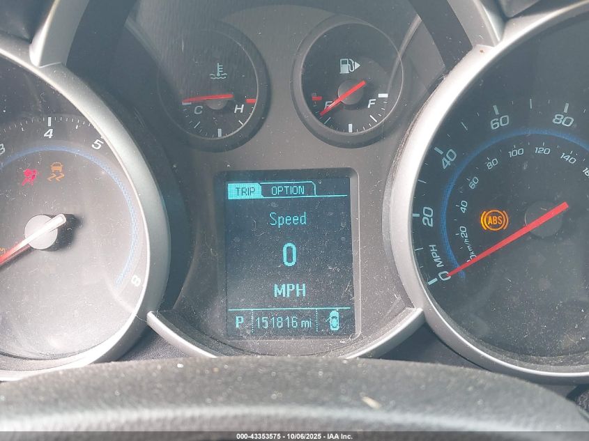 2015 Chevrolet Cruze 1Lt Auto VIN: 1G1PC5SB1F7172502 Lot: 43353575