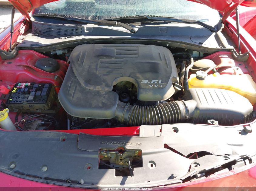 2016 Dodge Charger Sxt VIN: 2C3CDXHG2GH297228 Lot: 43353591