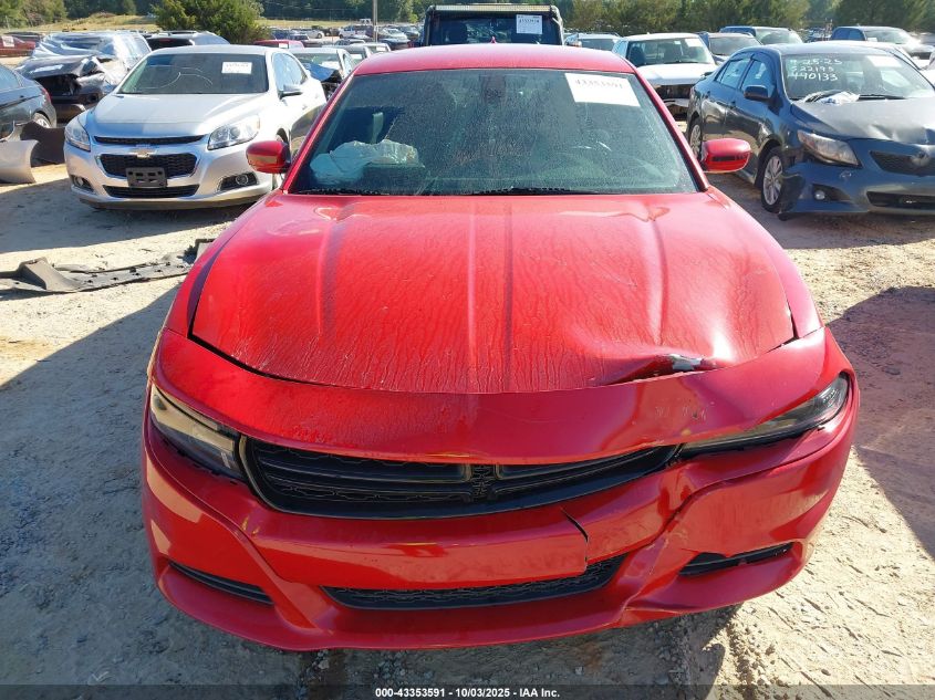 2016 Dodge Charger Sxt VIN: 2C3CDXHG2GH297228 Lot: 43353591