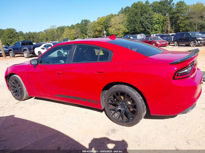 2016 Dodge Charger Sxt VIN: 2C3CDXHG2GH297228 Lot: 43353591