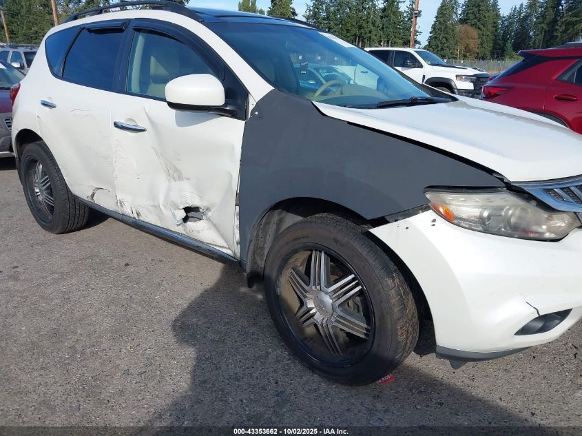 2011 Nissan Murano Sl VIN: JN8AZ1MW8BW155611 Lot: 43353662