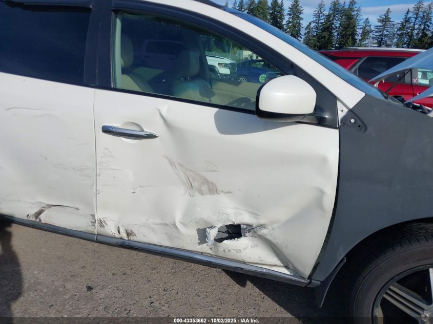 2011 Nissan Murano Sl VIN: JN8AZ1MW8BW155611 Lot: 43353662