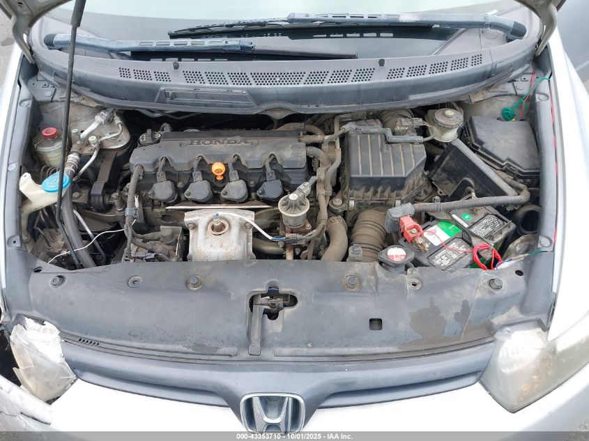 2008 Honda Civic Lx VIN: 2HGFG12668H581705 Lot: 43353710