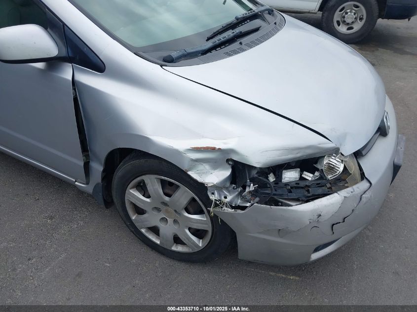 2008 Honda Civic Lx VIN: 2HGFG12668H581705 Lot: 43353710