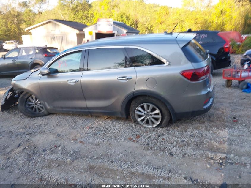 2019 Kia Sorento 2.4L Lx VIN: 5XYPGDA3XKG496819 Lot: 43353716