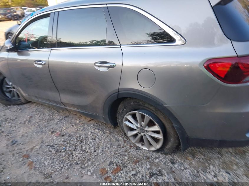 2019 Kia Sorento 2.4L Lx VIN: 5XYPGDA3XKG496819 Lot: 43353716
