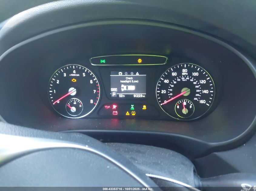 2019 Kia Sorento 2.4L Lx VIN: 5XYPGDA3XKG496819 Lot: 43353716