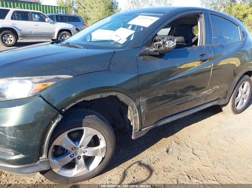 2016 Honda Hr-V Ex VIN: 3CZRU6H5XGM742356 Lot: 43353730