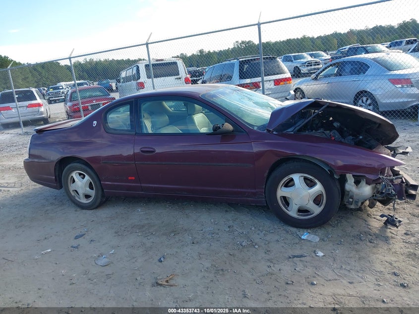 2003 Chevrolet Monte Carlo Ss VIN: 2G1WX12K639160896 Lot: 43353743