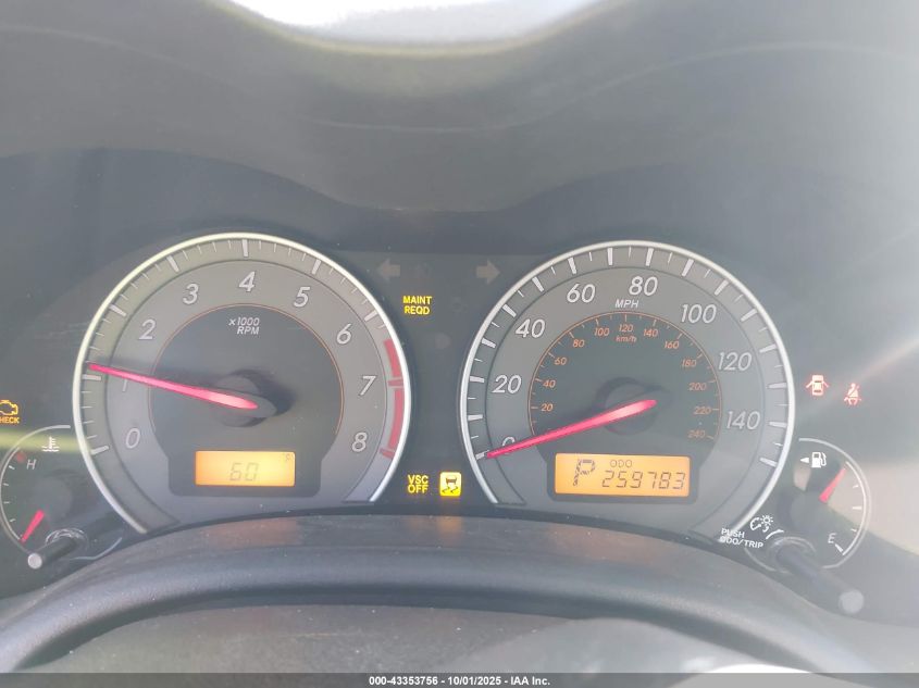 2010 Toyota Corolla S VIN: 1NXBU4EE8AZ378341 Lot: 43353756