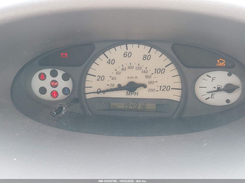 2000 Toyota Echo VIN: JTDBT1235Y0021628 Lot: 43353788