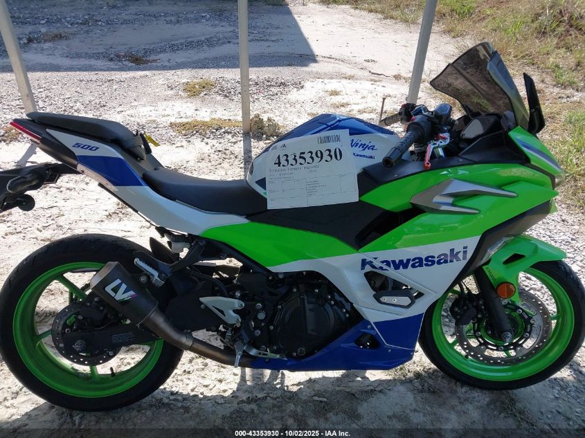 2024 Kawasaki Ex500 A/B VIN: ML5EXGJ13RDA20215 Lot: 43353930