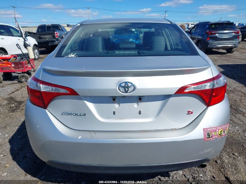 2014 Toyota Corolla S Plus VIN: 2T1BURHE8EC115394 Lot: 43353964
